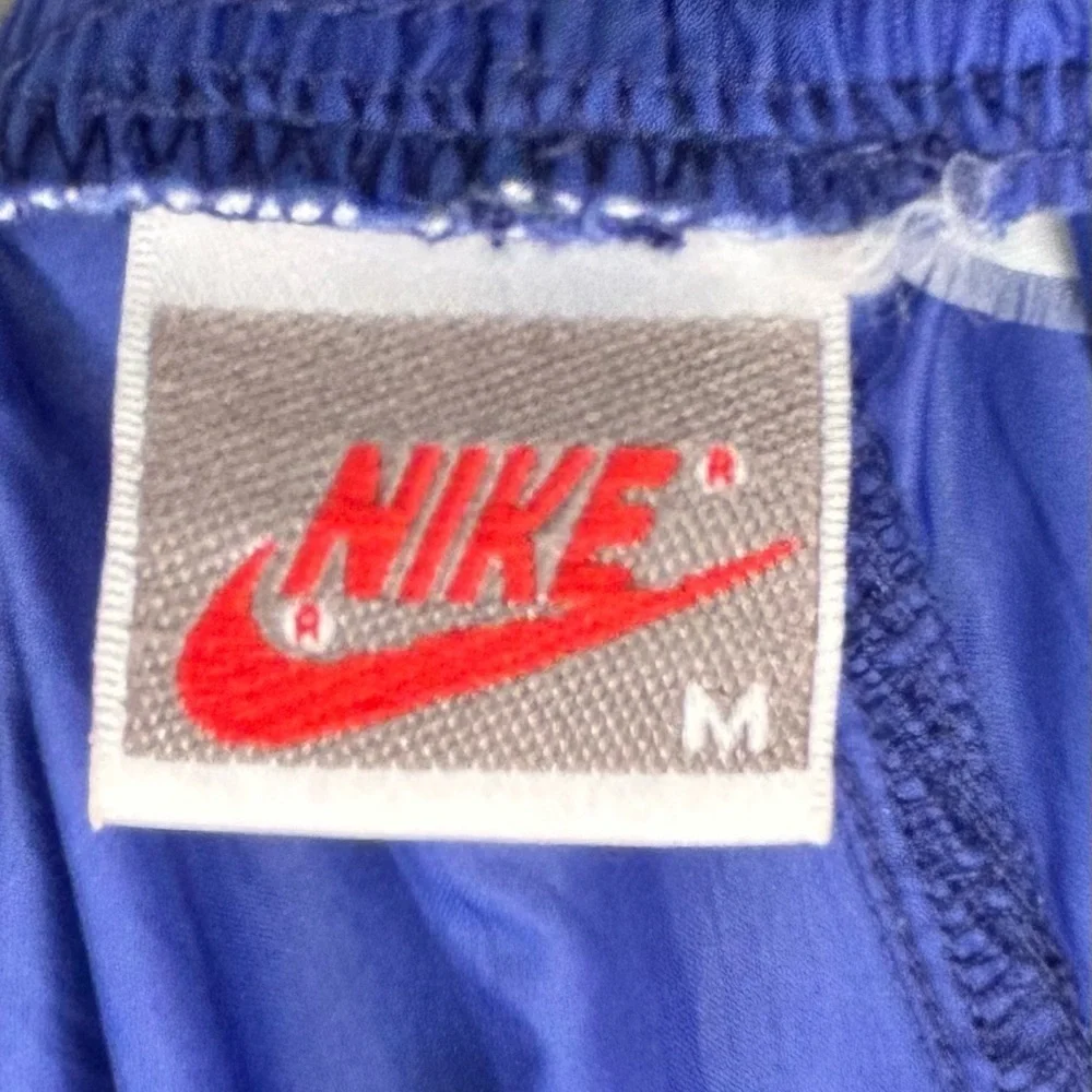 Nike Windbreaker Ankle Zip Track Pants Mens Size Medium Blue Thin Lightweight